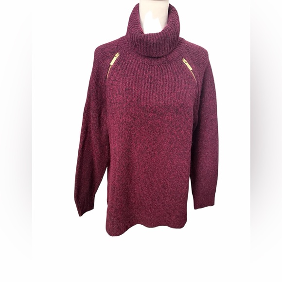 MICHAEL Michael Kors Sweaters - MICHAEL Michael Kors Purple / Maroon Turtleneck Sweater Large